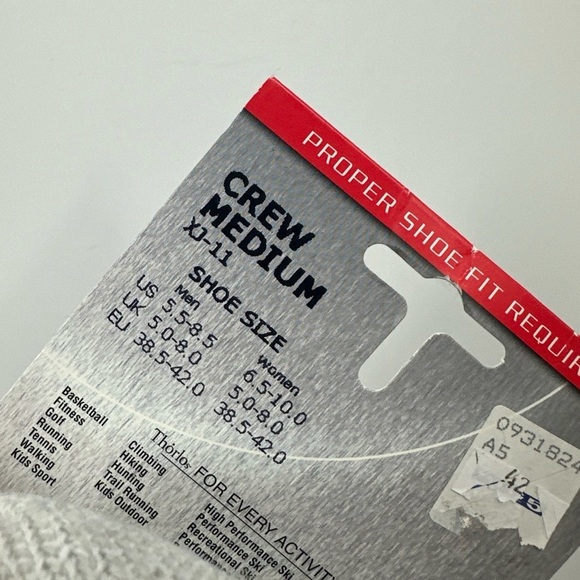 Thorlo Running Foot Protection Socks Unisex Size Medium M 5.5-8.5 W 6.5-10 - Picture 4 of 4